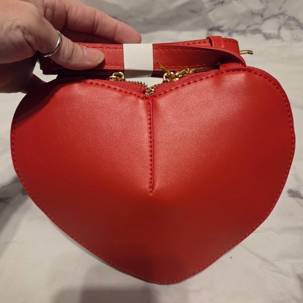 Bebe Red Heart Crossbody Bag #0007 - Picture 2 of 9